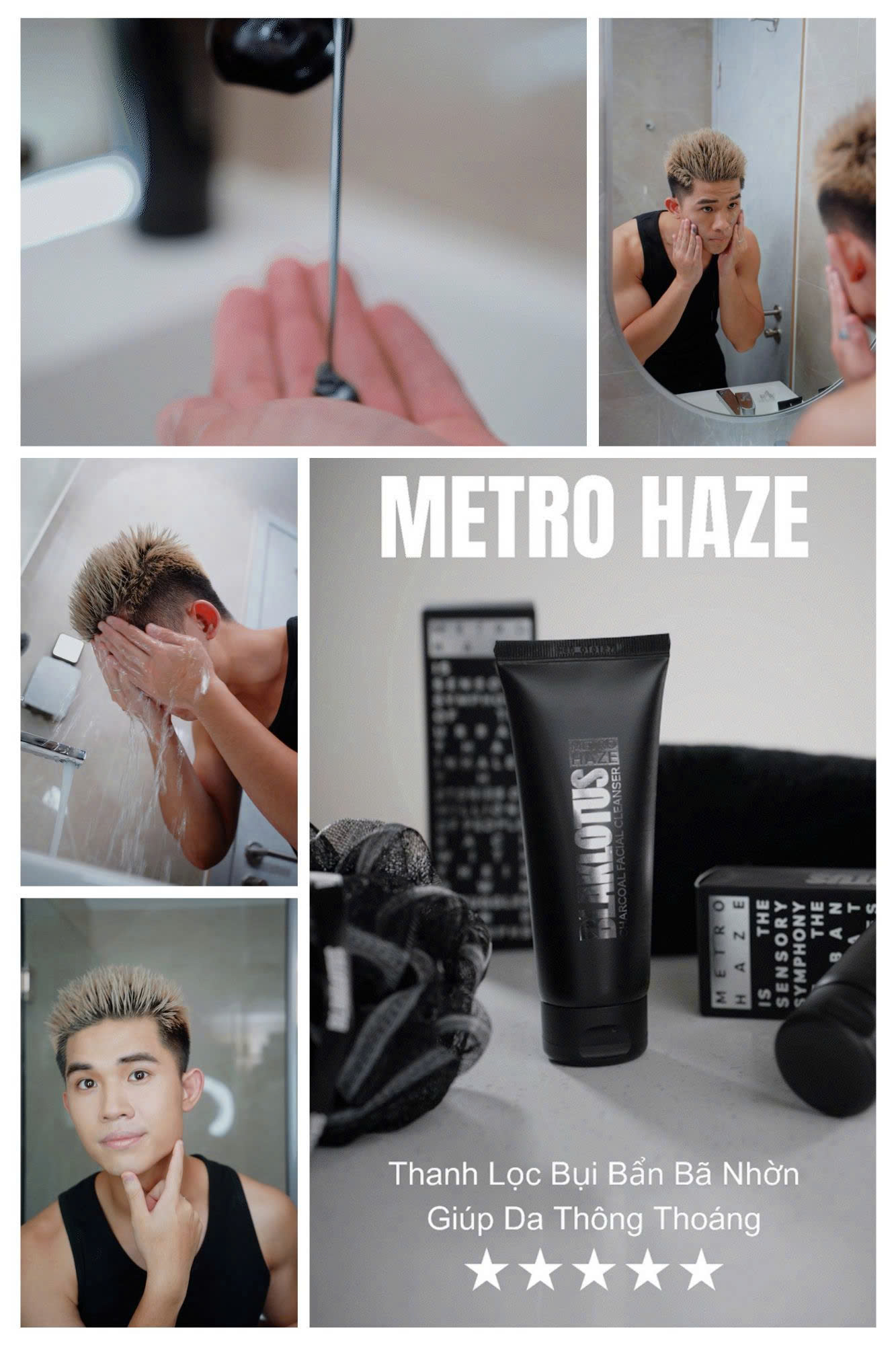 Blaklotus: Hướng Dẫn Sử Dụng Sữa Rửa Mặt Metro Haze